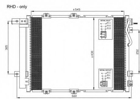 Радіатор кондиціонера NRF 35519