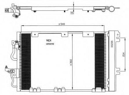 Радиатор кондиционера NRF 35556 (фото 1)