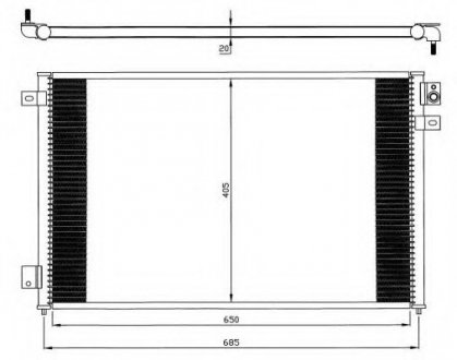 Радиатор кондиционера NRF 35567