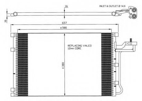Радиатор кондиционера NRF 35616