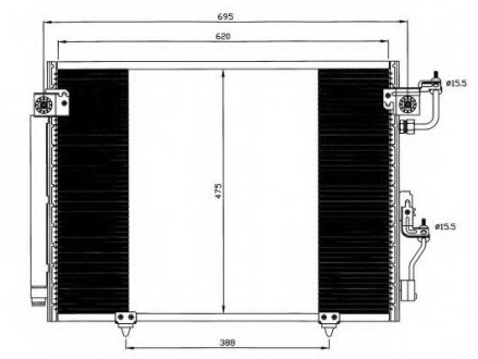 Радиатор кондиционера NRF 35619 (фото 1)