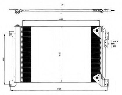 Радиатор кондиционера NRF 35625 (фото 1)