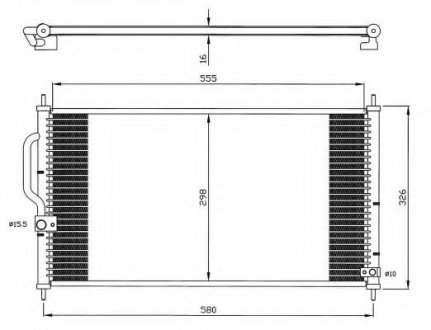 Радиатор кондиционера NRF 35627