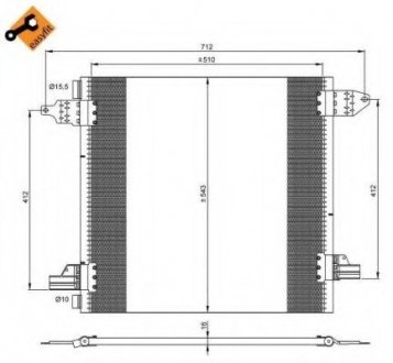 Радиатор кондиционера NRF 35702