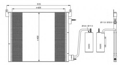 Радиатор кондиционера NRF 35741