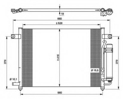 Радиатор кондиционера NRF 35767