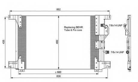 Радіатор кондиціонера NRF 35772 (фото 1)