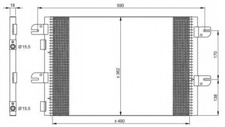 Радиатор кондиционера NRF 35792