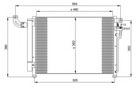 Радиатор кондиционера NRF 35852 (фото 1)