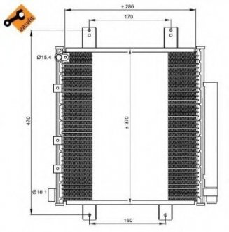 Радіатор кондиціонера NRF 35856