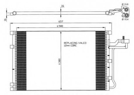 Радиатор кондиционера NRF 35882 (фото 1)