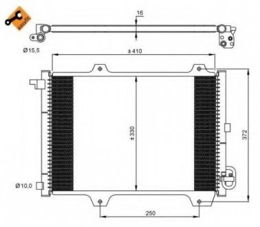 Радіатор кондиціонера NRF 35907