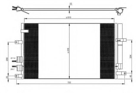 Радиатор кондиционера NRF 35911 (фото 1)