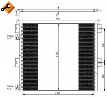 Радиатор кондиционера NRF 35924