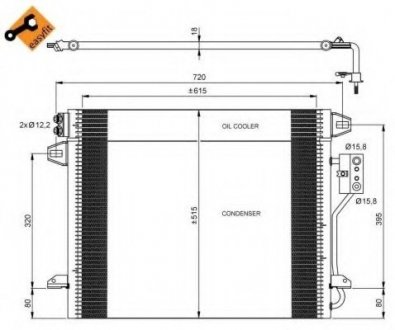 Радиатор кондиционера NRF 35928 (фото 1)