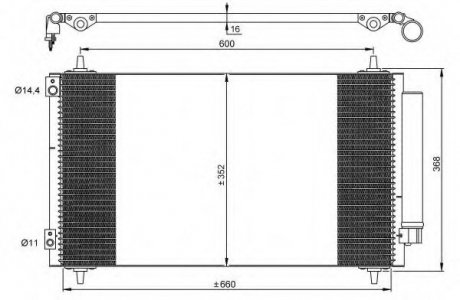 Радіатор кондиціонера NRF 35935