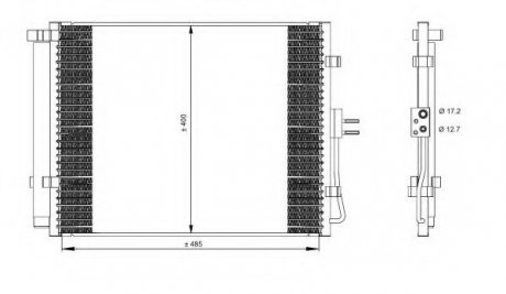 Радіатор кондиціонера NRF 35984