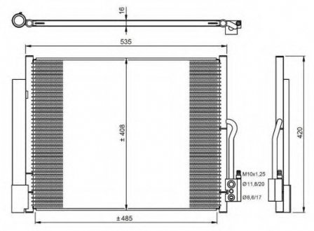 Радиатор кондиционера NRF 350053 (фото 1)