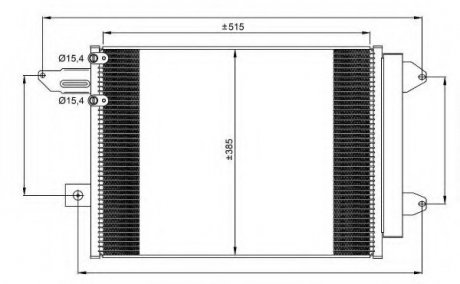 Радиатор кондиционера NRF 350070