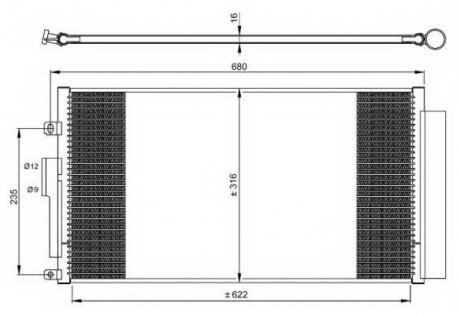 Радиатор кондиционера NRF 350071