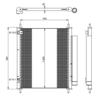 Радиатор кондиционера NRF 350327