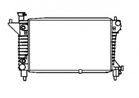 Радіатор системи охолодження NRF 50254 (фото 1)