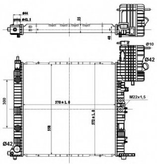 Радіатор NRF 50581