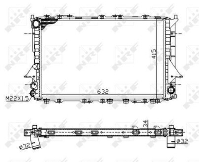 Радиатор системы охлаждения NRF 51320A