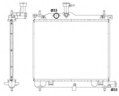 Радиатор системы охлаждения NRF 53025