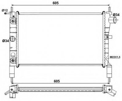 Радіатор NRF 53036