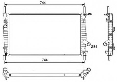 Радиатор системы охлаждения NRF 53111