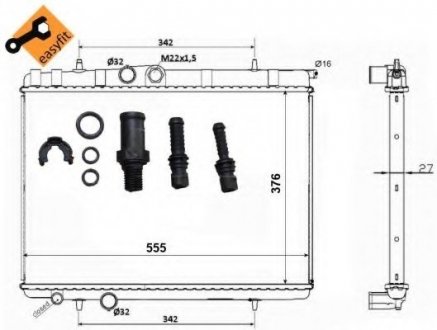 Радиатор системы охлаждения NRF 53120