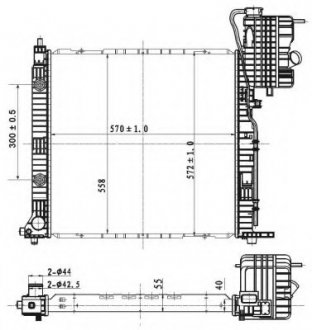 Радіатор NRF 53177 (фото 1)