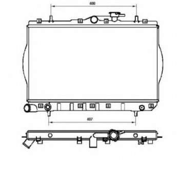 Радиатор системы охлаждения NRF 53262