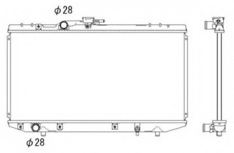 Радиатор системы охлаждения NRF 53269