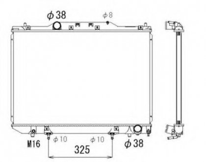 Радиатор системы охлаждения NRF 53319