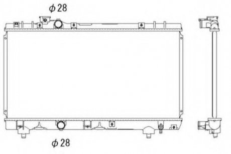 Радиатор системы охлаждения NRF 53338
