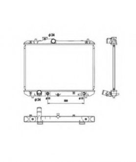 Радиатор системы охлаждения NRF 53578