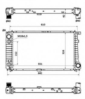 Радіатор NRF 53877