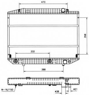 Радіатор NRF 58131