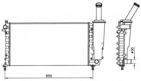 Радиатор системы охлаждения NRF 58171