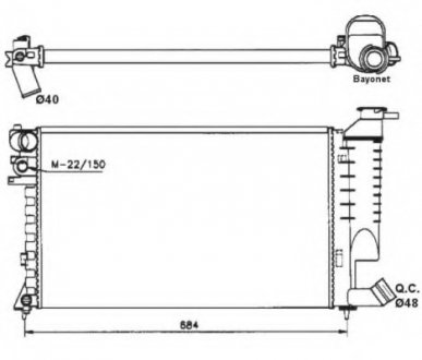 Радиатор системы охлаждения NRF 58183 (фото 1)