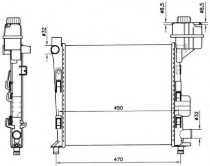 Радиатор системы охлаждения NRF 58252
