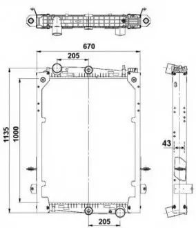 Радіатор NRF 58280