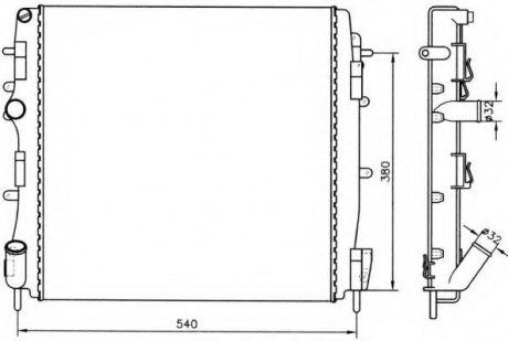 Радиатор системы охлаждения NRF 58316 (фото 1)