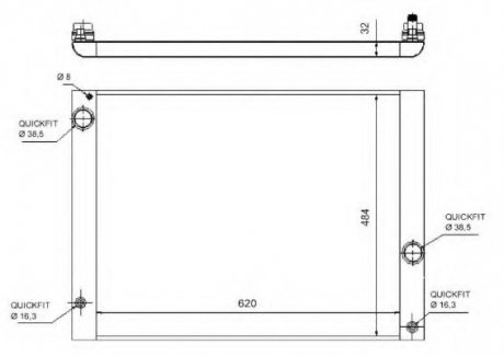 Радіатор NRF 58320