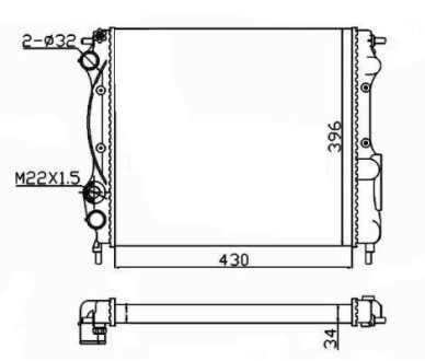 Радіатор NRF 58934A