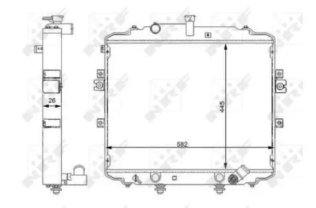 Радиатор системы охлаждения NRF 59107