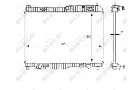 Радиатор системы охлаждения NRF 59138