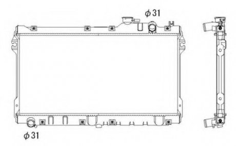 Радиатор системы охлаждения NRF 506522